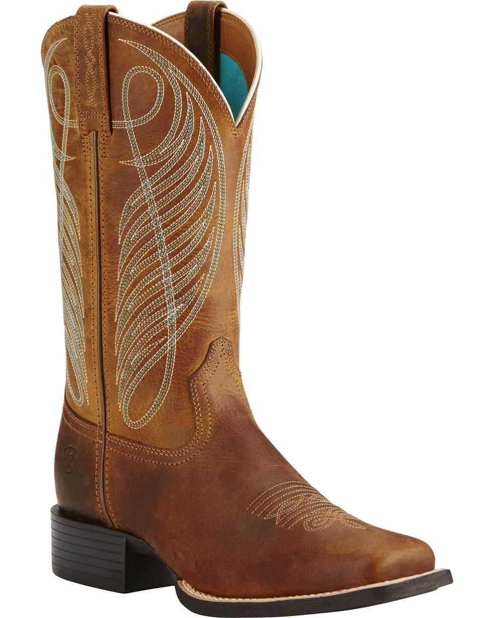 10025152 Ariat Women's Round Up Johanna Pearl Cowgirl Boot Pointed Toe 